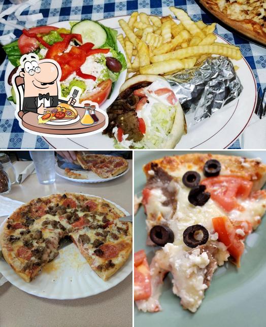 Elige una pizza en Papa's Greek family restaurant, Papas pizza