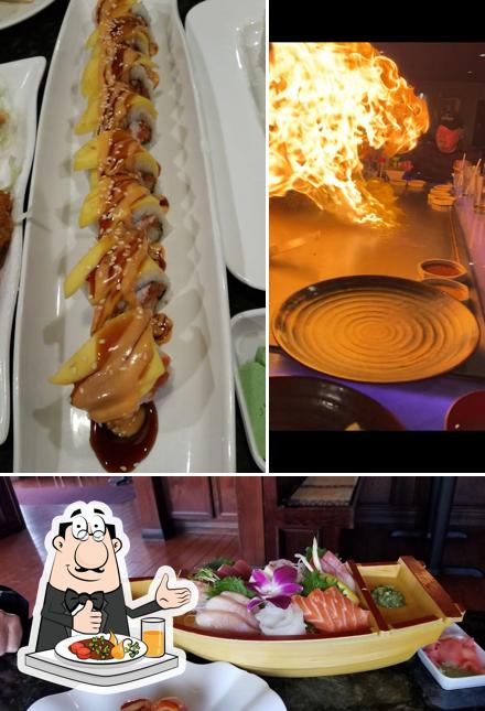 Food at Hinata Japanese Steakhouse, Sushi & Bar