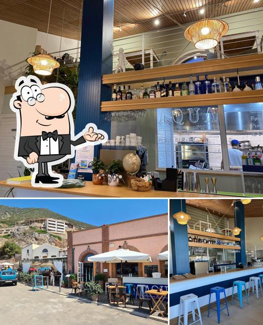 Questa è la foto che raffigura la interni e esterno di AQUA Drink and Fine Restaurant