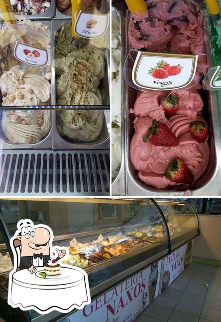 Gelateria Naxos propone un'ampia selezione di dolci