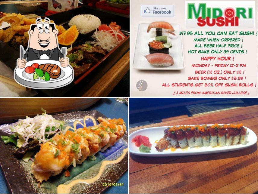 Стейк в "Midori Sushi"