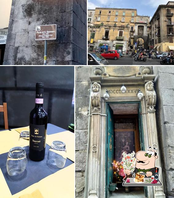 È gradevole godersi un bicchiere di vino a Trattoria La Porta di San Gennaro