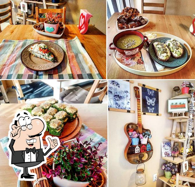 Estas son las imágenes donde puedes ver interior y comedor en Simple Cafe, Petrich, Bulgaria
