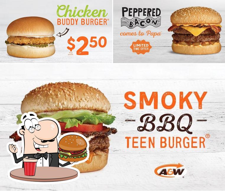 Commandez un hamburger à A&W Canada