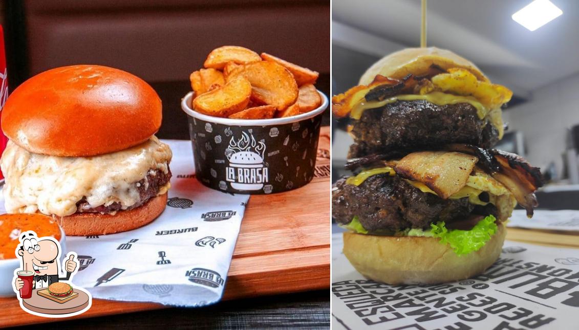 Peça um dos hambúrgueres servidos no La Brasa Burger Goiânia Sudoeste