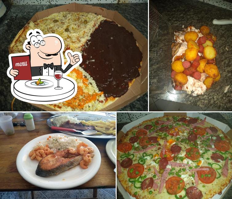 Comida em Pizzaria e restaurante sabor real