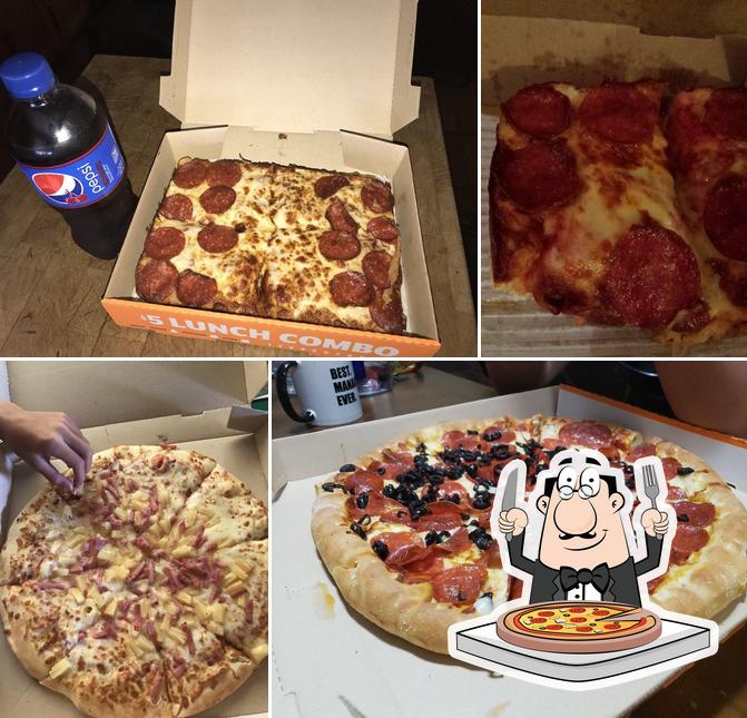 Pick pizza at Little Caesars Pizza