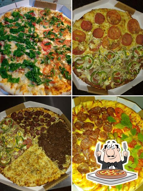 Peça diversos variedades de pizza
