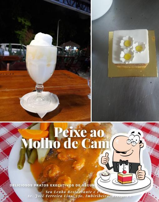 Seu Lenha serve uma escolha de pratos doces