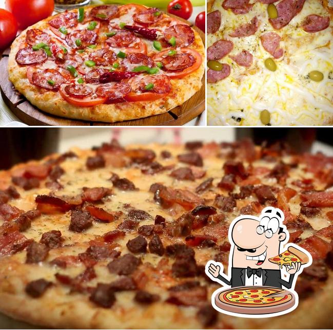 Escolha diversos tipos de pizza