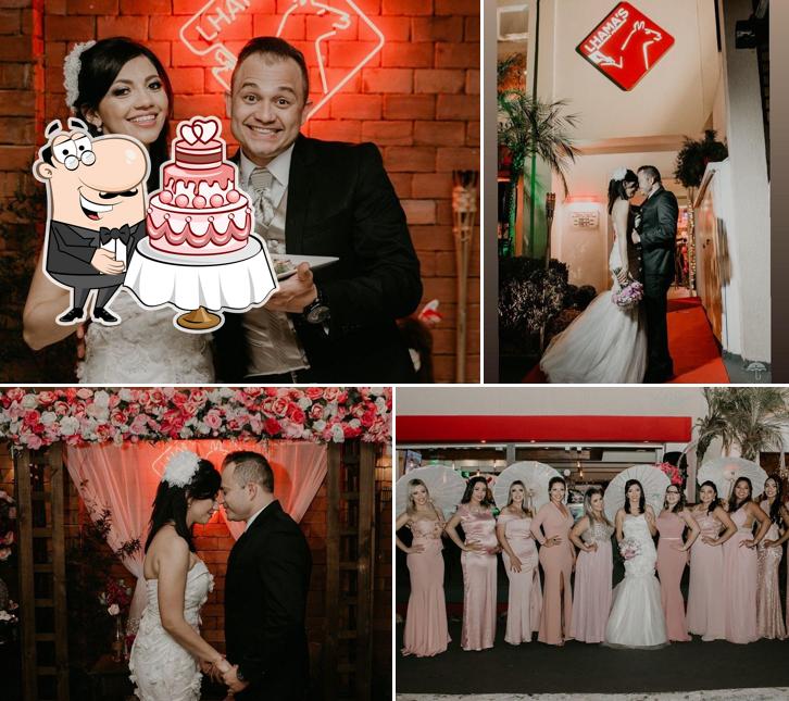 O Lhamas Restaurante oferece um espaço para hospedar um banquete de casamento
