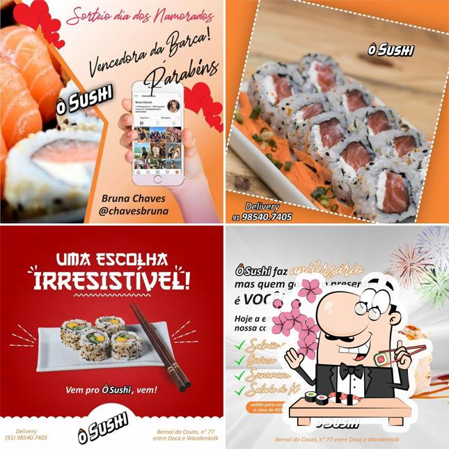 Experimente diversas opções de sushi