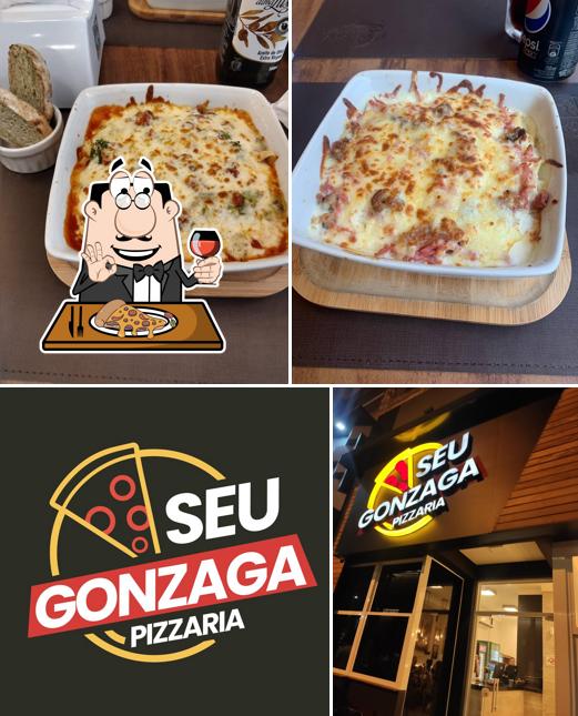 Escolha pizza no Seu Gonzaga Pizzaria