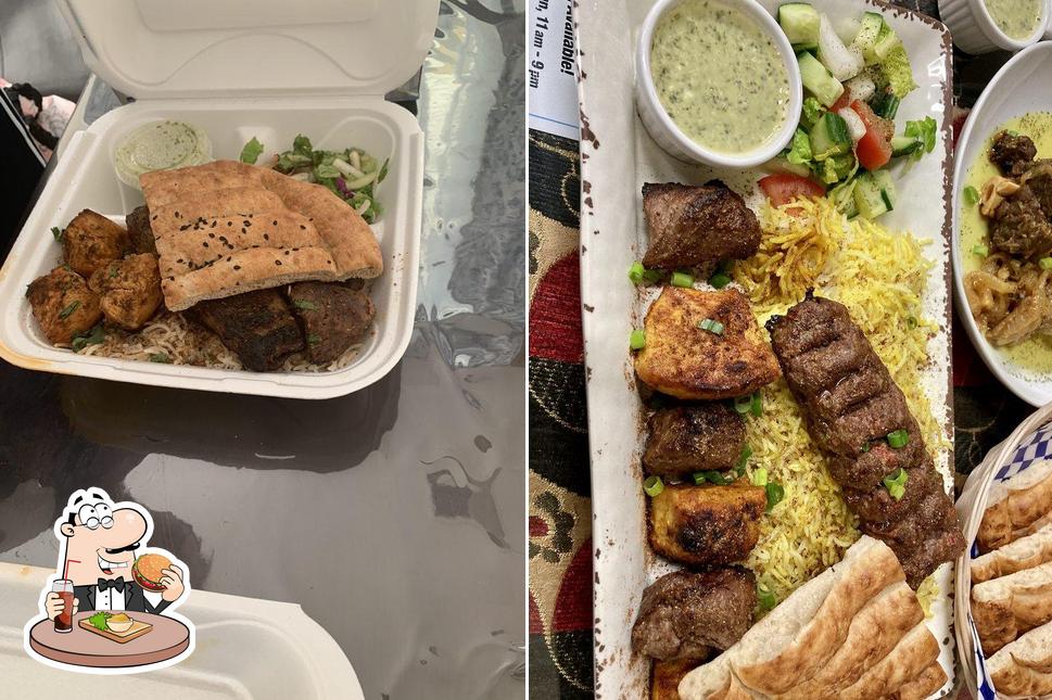 Try out a burger at Shahen Afghan Restaurant