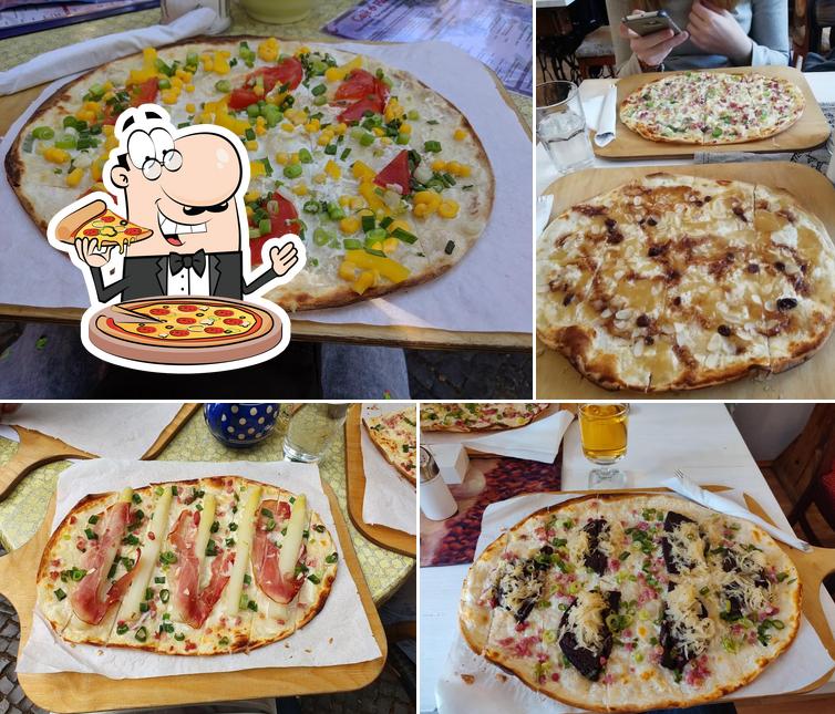 A Cafe und Flambee, vous pouvez profiter des pizzas