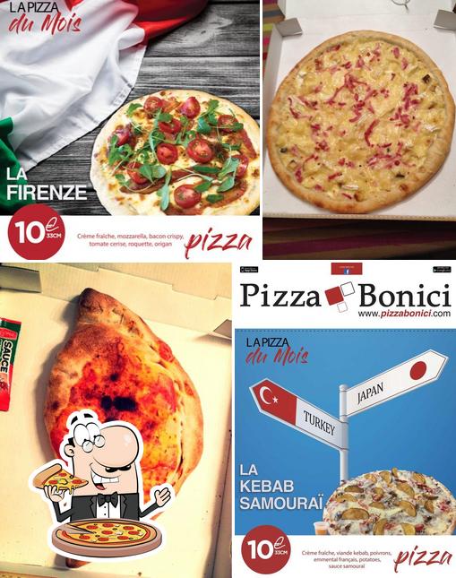 Choisissez différents genres de pizzas