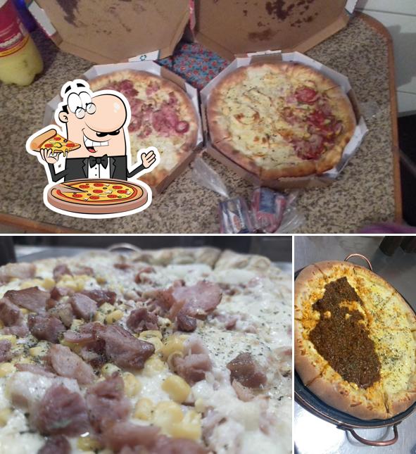 Experimente pizza no DX Pizzaria