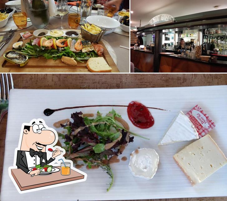 Restaurant Le Saint Gilles se distingue por su comida y barra de bar