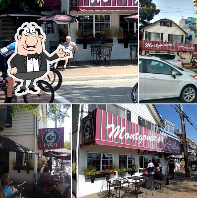 The image of interior and exterior at Montgomery's Cottage Lunch