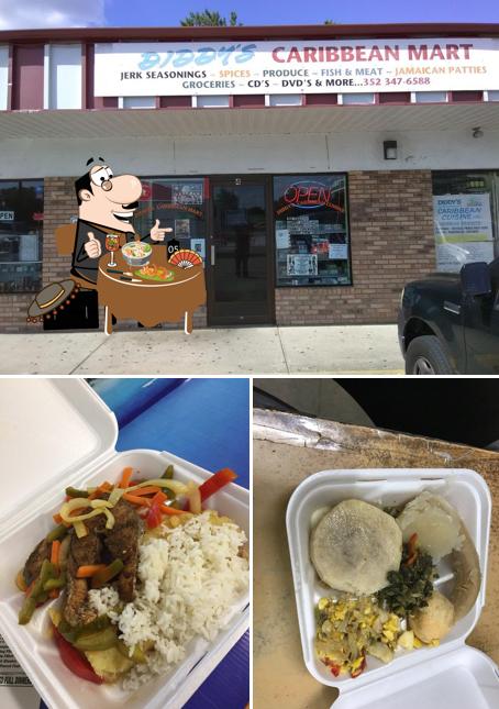 The image of Diddy's Caribbean Mart’s food and exterior