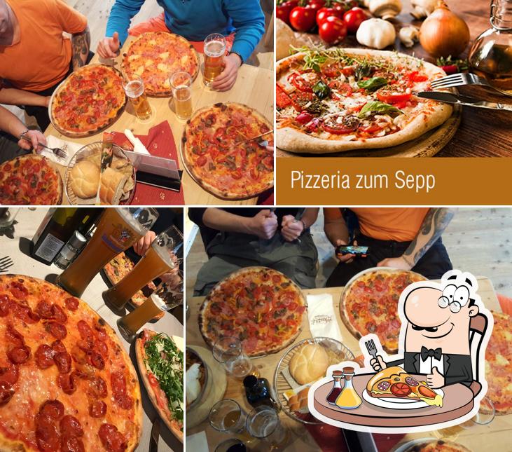 Elige una pizza en Pizzeria Zum Sepp