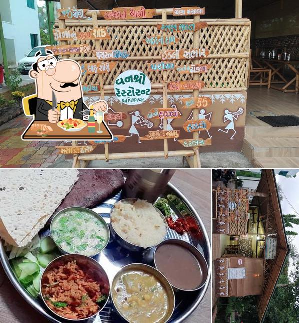 Take a look at the image displaying food and exterior at Vanshree Restuarant (વનશ્રી રેસ્ટોરન્ટ)