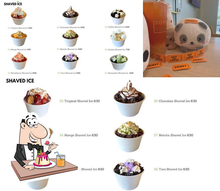 Joy Tea provides a variety of desserts