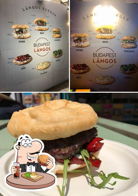Order a burger at Lángos Máshogy