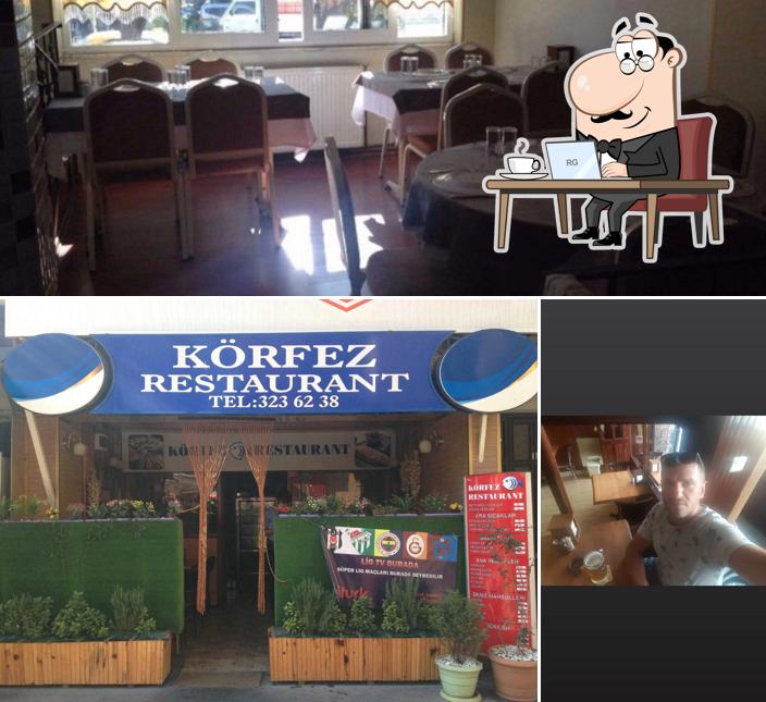 Take a look at the photo depicting interior and exterior at Körfez Restorant