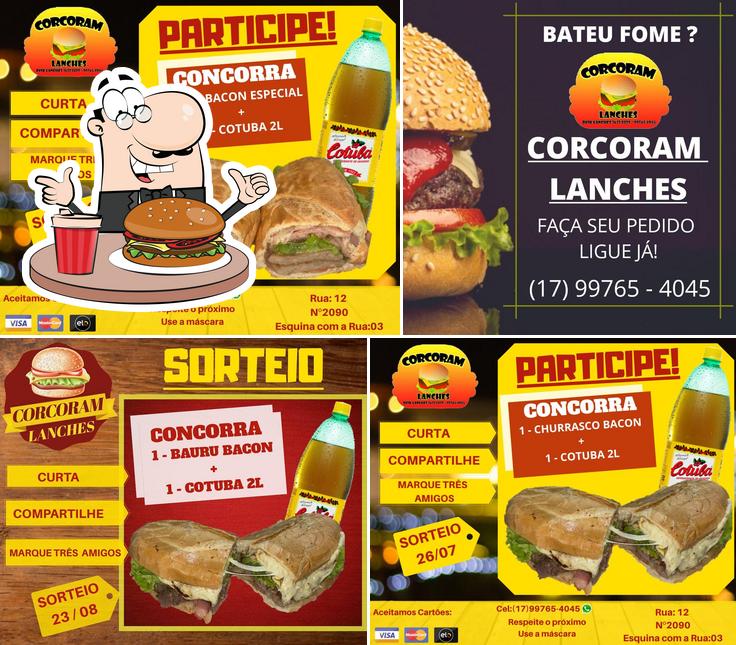 Get a burger at Corcoram Lanches