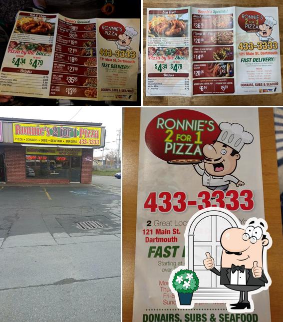 L'extérieur de Ronnie’s Pizza