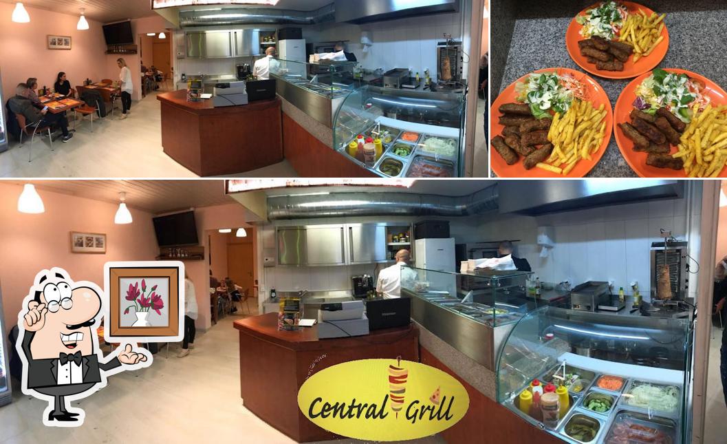 Guarda la immagine che raffigura la interni e cibo di Central Grill