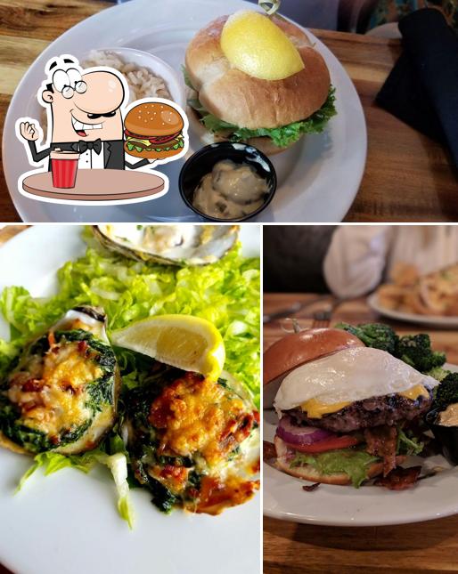 Try out a burger at OLD BEACH TAVERN