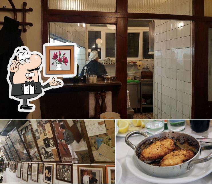 Gli interni di Trattoria Sostanza