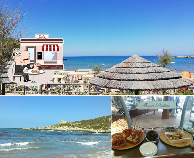 Lido Cala Lunga si caratterizza per la esterno e cibo