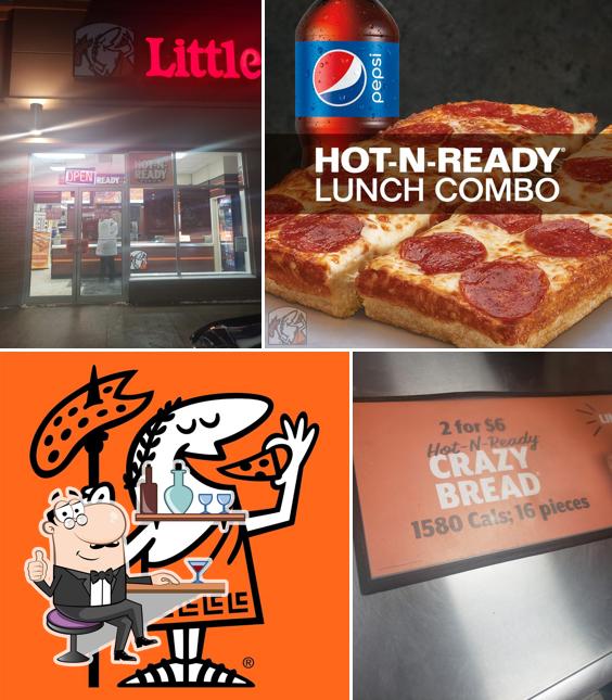 L'intérieur de Little Caesars Pizza