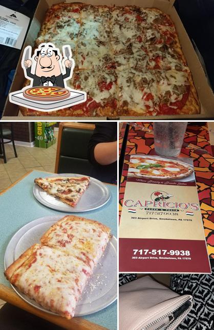 Get pizza at Capricio's Pizza