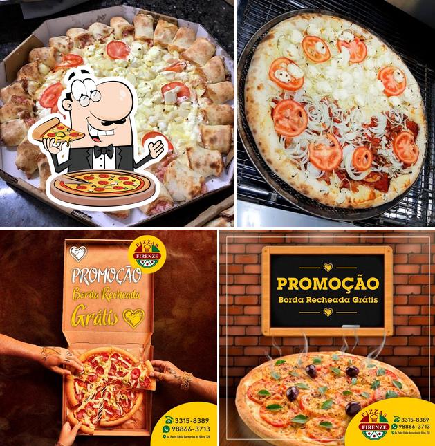 Consiga diferentes tipos de pizza