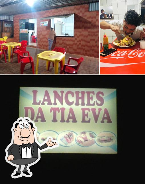 O interior do Lanches Da Tia Eva