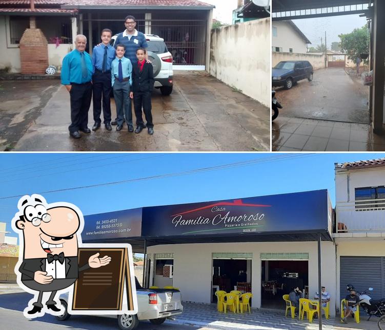 O exterior do Amoroso Pizzaria