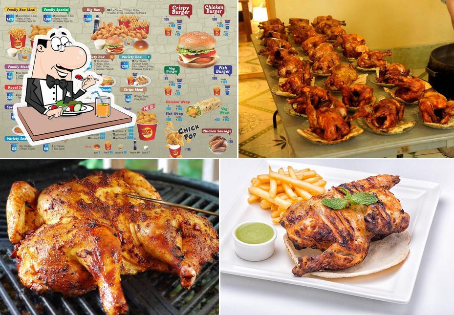 Food at Peejay's Hot Chick