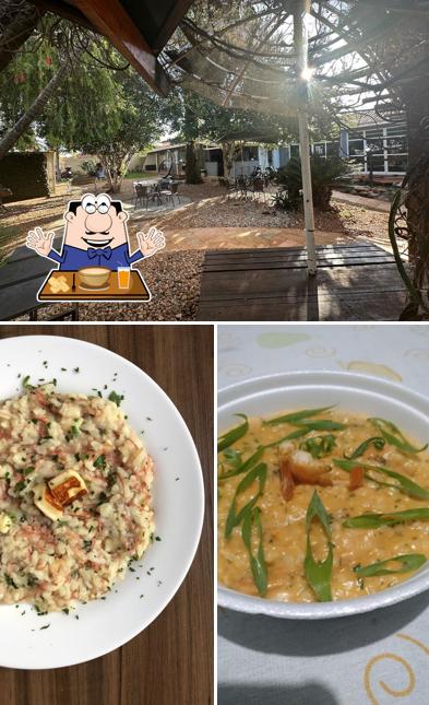 Confira a foto mostrando comida e exterior a Risoteria Buon Appetito Risoto e Pasta