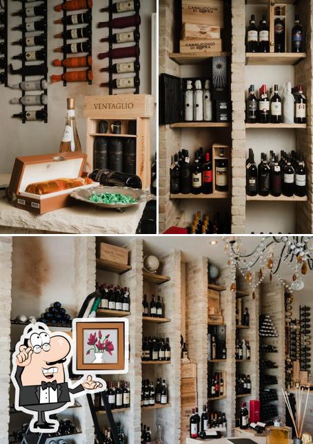 Tra le varie cose da ENOTECA FORTE DI VINO si possono trovare la interni e vino