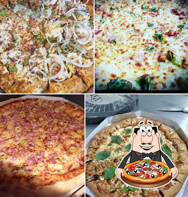 Peça diferentes variedades de pizza