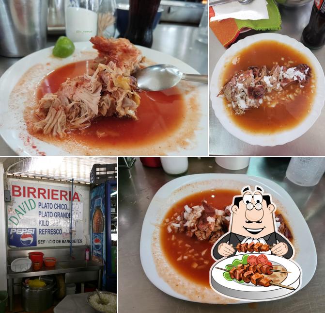 Food at Birriería "David"