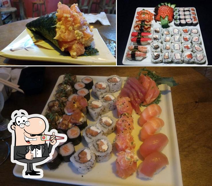 Peça diversas opções de sushi