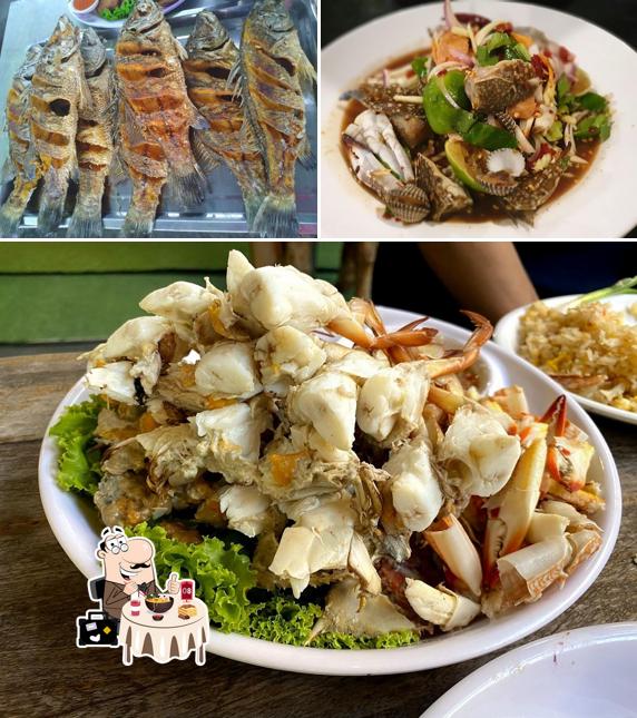 Еда в "Lek Seafood"