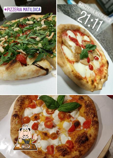 Essayez des pizzas à Pizzeria Matildica