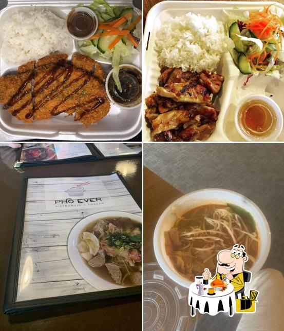 Food at Pho-Ever Restaurant (Korean & Vietnamese)