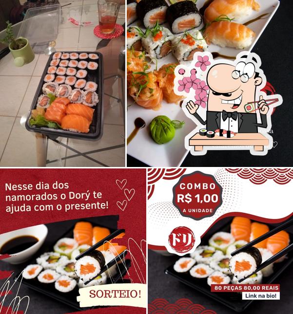 Experimente diversas opções de sushi